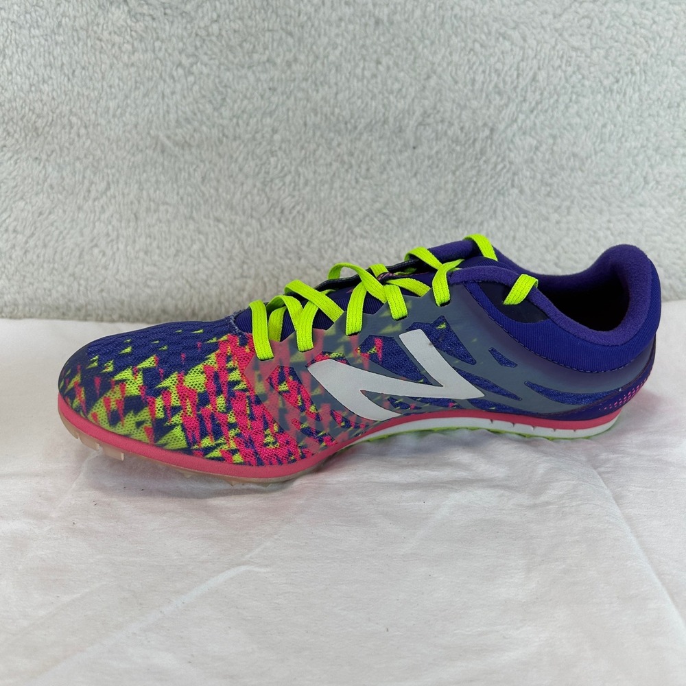 New Balance MD500 P5 Womens 8 Purple Pink Yellow Track Field Racing Spikes NEW - Picture 12 of 16